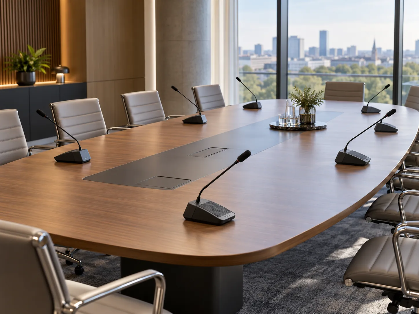 Bosch DCNM-MICL microphone with DICENTIS Wireless conference setup