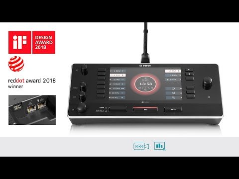 Bosch DICENTIS interpreter desk video